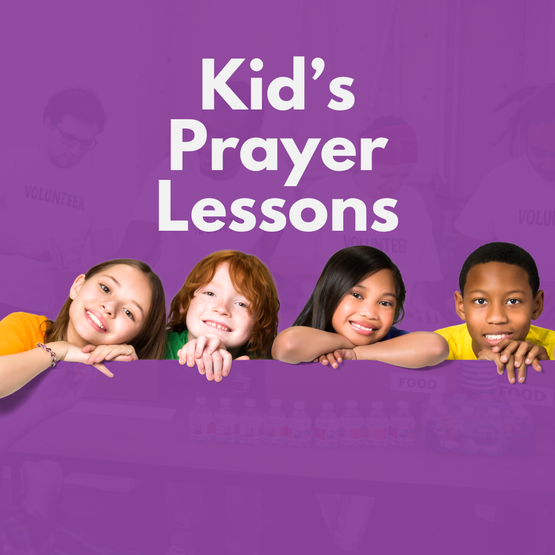 Kids prayer lessons illustration